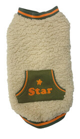 Hondenbodywarmer Sherpa Beige